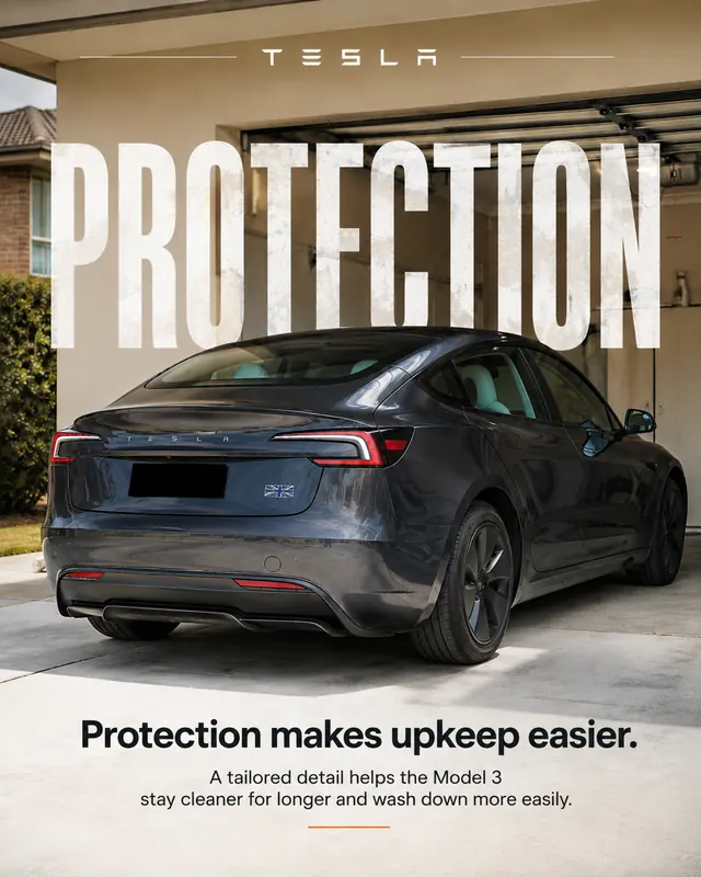 Tesla Model 3 - Protection makes upkeep easier
