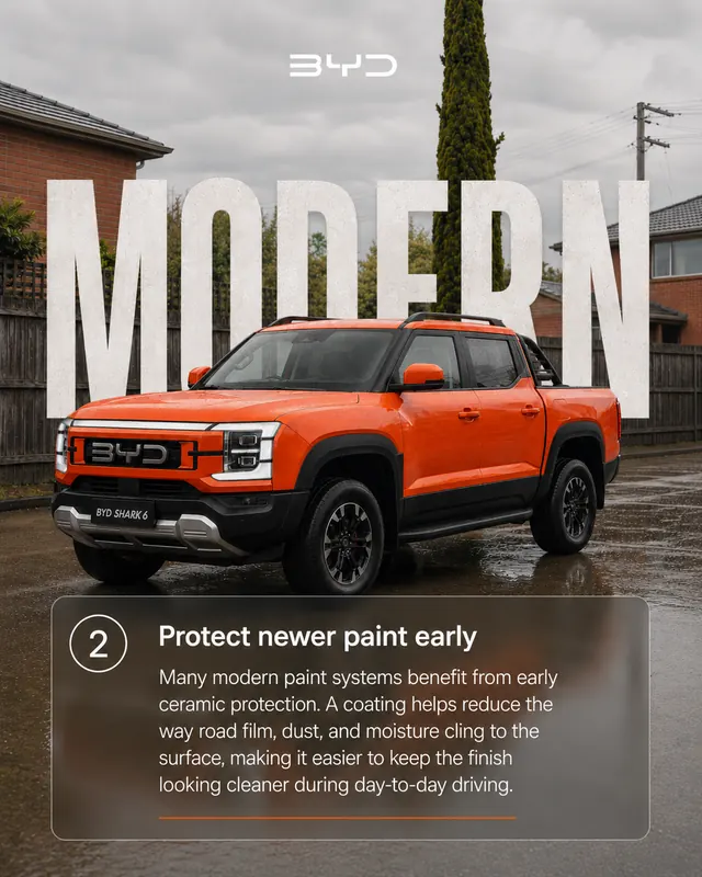 BYD Shark 6 - Protect newer paint early, before road film, dust and moisture get a hold