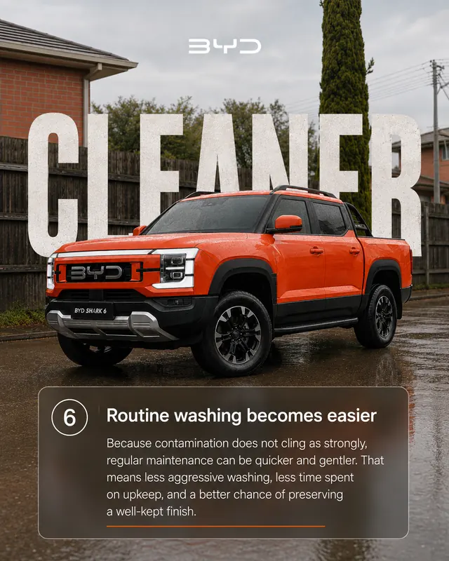 BYD Shark 6 - Routine washing becomes easier, quicker and gentler on the finish